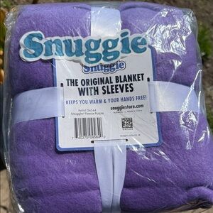 Purple Fleece Snuggie The Original Blanket with Sleeves